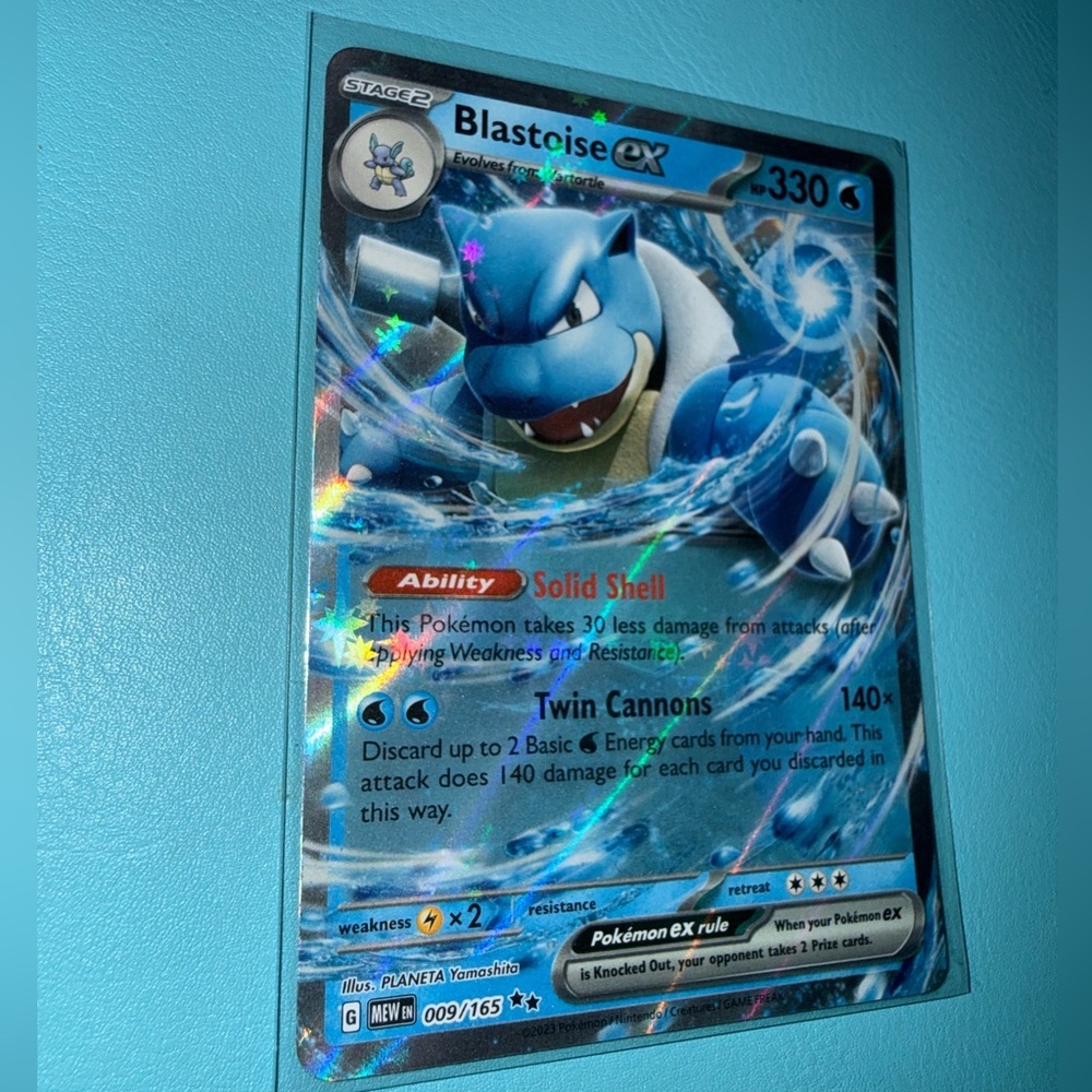 Blastoise ex 009/165 Double Rare - Picture 3 of 8